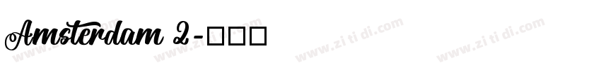 Amsterdam 2字体转换